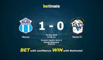Dự đoán Macara vs Manta FC, Tỷ lệ cược & Mẹo cá cược 31/05/2025