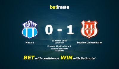 Dự đoán Macara vs Tecnico Universitario, tỷ lệ và tip cá cược 30/03/2025