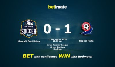 Dự đoán Maccabi Bnei Raina vs Hapoel Haifa, Tỷ lệ cược & Mẹo cá cược 21/12/2024