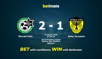 Dự đoán Maccabi Haifa vs Beitar Jerusalem, tỷ lệ và tip cá cược 16/03/2025