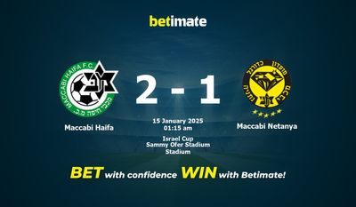 Dự đoán Maccabi Haifa vs Maccabi Netanya, Tỷ lệ cược & Mẹo cá cược 01/14/2025