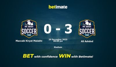 Dự đoán Maccabi Kiryat Malakhi vs AS Ashdod, tỷ lệ và mẹo cá cược 29/12/2023