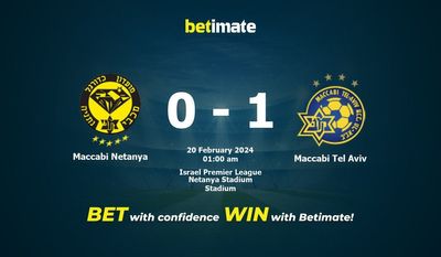 Dự đoán Maccabi Netanya vs Maccabi Tel Aviv, tỷ lệ và mẹo cá cược 19/02/2024