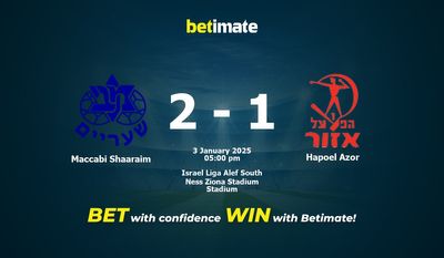 Dự đoán Maccabi Shaaraim vs Hapoel Azor, tỷ lệ và tip cá cược 03/01/2025