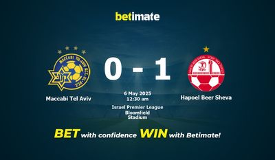 Dự đoán Maccabi Tel Aviv vs Hapoel Beer Sheva, Tỷ lệ cược & Mẹo cá cược 05/05/2025