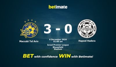 Dự đoán Maccabi Tel Aviv vs Hapoel Hadera, Tỷ lệ cược & Mẹo cá cược 12/05/2024