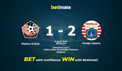 Nhận định dự đoán Madura United vs Persija Jakarta, tỷ lệ và tip cá cược 06/04/2025