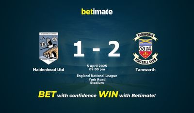 Dự đoán Maidenhead Utd vs Tamworth, Tỷ lệ cược & Mẹo cá cược 04/05/2025