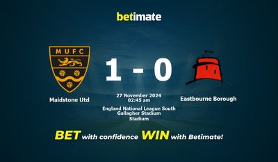 Dự đoán Maidstone Utd vs Eastbourne Borough, Tỷ lệ cược & Mẹo cá cược 26/11/2024