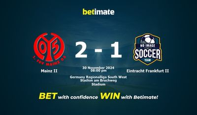 Dự đoán Mainz II vs Eintracht Frankfurt II, Tỷ lệ cược & Mẹo cá cược 30/11/2024