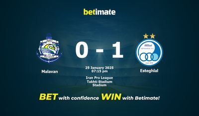 Dự đoán Malavan vs Esteghlal, Tỷ lệ cược & Mẹo cá cược 25/01/2025