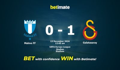 Dự đoán Malmo FF vs Galatasaray, Tỷ lệ cược & Mẹo cá cược 12/12/2024