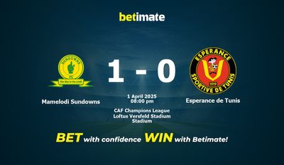 Dự đoán Mamelodi Sundowns vs Esperance de Tunis, Tỷ lệ cược & Mẹo cá cược 04/01/2025