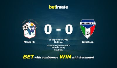 Soi kèo Manta FC vs Imbabura, Tỷ lệ & Mẹo cá cược 09/10/2023