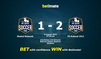Soi kèo Mashal Mubarek vs FK Kokand 1912 ngày 08/08/2023