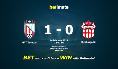 Dự đoán MAT Tetouan vs HUSA Agadir, Tỷ lệ & Mẹo cá cược 13/02/2024