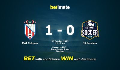 Dự đoán MAT Tetouan vs JS Soualem, Tỷ lệ & Mẹo cá cược 29/10/2023