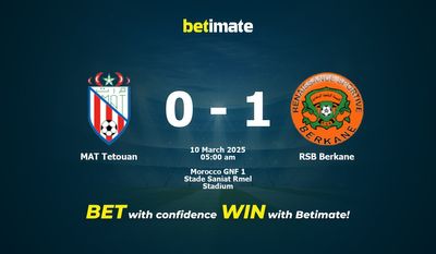 Dự đoán MAT Tetouan vs RSB Berkane, Tỷ lệ cược & Mẹo cá cược 03/09/2025