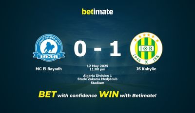 Dự đoán MC El Bayadh vs JS Kabylie, Tỷ lệ & Mẹo cá cược 12/05/2025