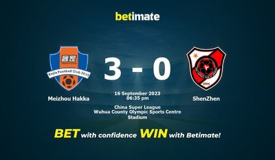 Dự đoán Meizhou Hakka vs ShenZhen, Tỷ lệ & Mẹo cá cược 16/09/2023