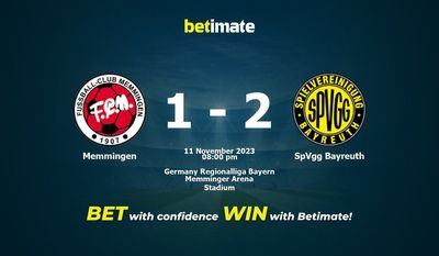 Soi kèo Memmingen vs SpVgg Bayreuth, tỷ lệ và tip cá cược 11/11/2023
