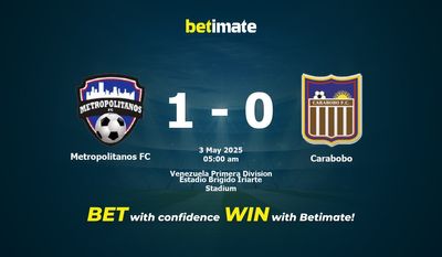 Dự đoán Metropolitanos FC vs Carabobo, tỷ lệ cá cược 02/05/2025