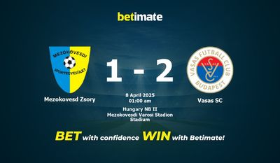 Dự đoán, Tỷ lệ cược & Mẹo cá cược Mezokovesd Zsory vs Vasas SC 04/07/2025