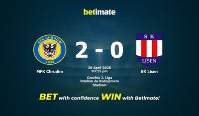 Soi kèo MFK Chrudim vs SK Lisen, Tỷ lệ & Mẹo cá cược 26/04/2025