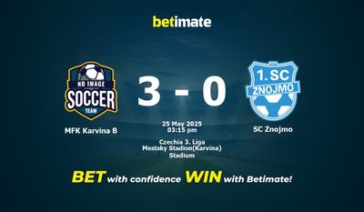 Dự đoán MFK Karvina B vs SC Znojmo, tỷ lệ và tip cá cược 25/05/2025