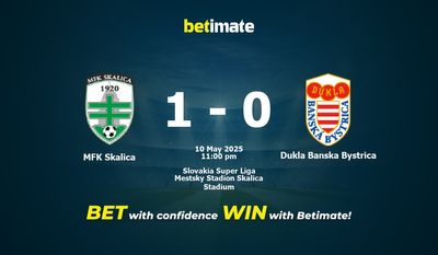 Nhận định, soi kèo MFK Skalica vs Dukla Banska Bystrica 10/05/2025