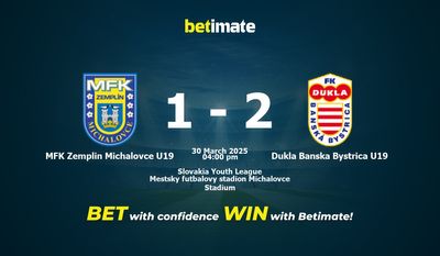 Nhận định, soi kèo MFK Zemplin Michalovce U19 vs Dukla Banska Bystrica U19 30/03/2025
