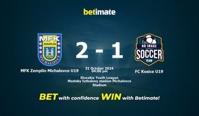 Nhận định, soi kèo MFK Zemplin Michalovce U19 vs FC Kosice U19 31/10/2024
