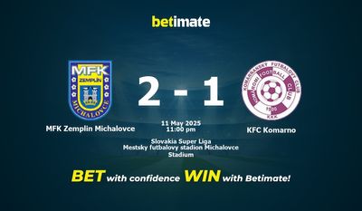 Dự đoán MFK Zemplin Michalovce vs KFC Komarno, tỷ lệ và tip cá cược 11/05/2025