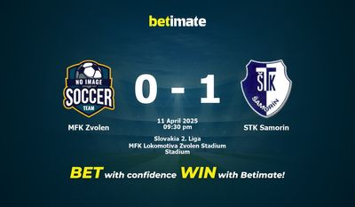 Soi kèo MFK Zvolen vs STK Samorin, Tỷ lệ & Mẹo cá cược 11/04/2025