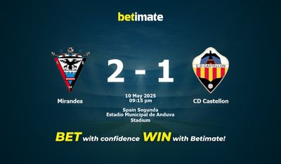 Dự đoán Mirandes vs CD Castellon, Tỷ lệ cược & Mẹo cá cược 05/10/2025