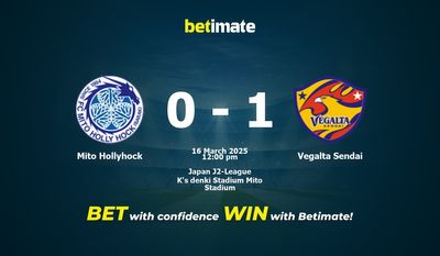 Dự đoán Mito Hollyhock vs Vegalta Sendai, Tỷ lệ cược & Mẹo cá cược 03/16/2025