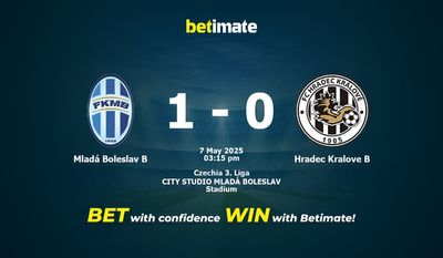 Dự đoán Mladá Boleslav B vs Hradec Kralove B, Tỷ lệ & Mẹo cá cược 07/05/2025