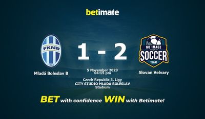 Dự đoán Mladá Boleslav B vs Slovan Velvary, Tỷ lệ & Mẹo cá cược 05/11/2023