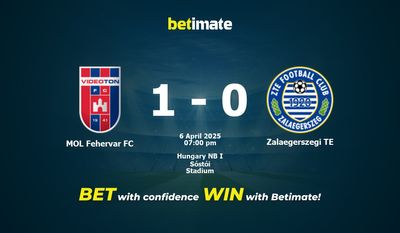 Dự đoán MOL Fehervar FC vs Zalaegerszegi TE, tỷ lệ và tip cá cược 06/04/2025