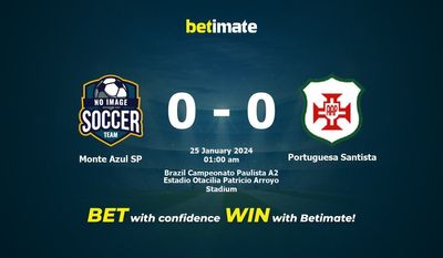 Dự đoán Monte Azul SP vs Portuguesa Santista, tỷ lệ & tip cá cược 24/01/2024