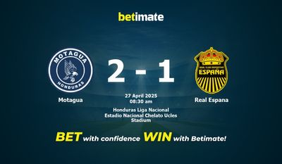Dự đoán Motagua vs Real Espana, Tỷ lệ cược & Mẹo cá cược 27/04/2025