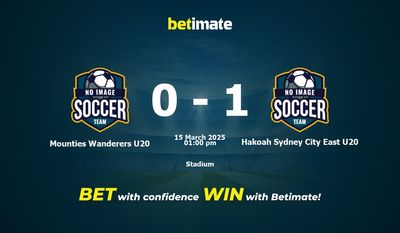Dự đoán, tỷ lệ cược và mẹo cá cược Mounties Wanderers U20 vs Hakoah Sydney City East U20 03/15/2025