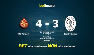 Soi kèo MS Ashdod vs Ironi Tiberias, tỷ lệ và tip cá cược 26/01/2024