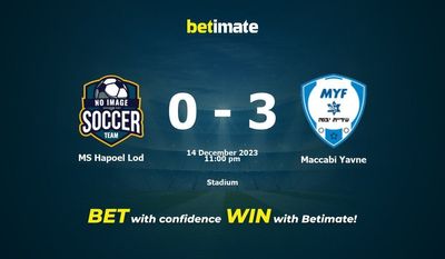 Dự đoán MS Hapoel Lod vs Maccabi Yavne, Tỷ lệ & Mẹo cá cược 14/12/2023