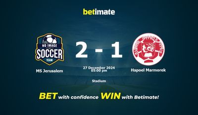 Dự đoán MS Jerusalem vs Hapoel Marmorek, Tỷ lệ cược & Mẹo cá cược 27/12/2024
