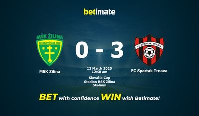 Soi kèo MSK Zilina vs FC Spartak Trnava, tỷ lệ và tip cá cược 11/03/2025