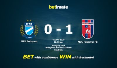 Dự đoán MTK Budapest vs MOL Fehervar FC, Tỷ lệ cược & Mẹo cá cược 04/03/2025