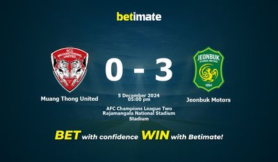 Dự đoán, Tỷ lệ cược & Mẹo cá cược Muang Thong United vs Jeonbuk Motors 12/05/2024