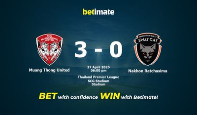 Soi kèo Muang Thong United vs Nakhon Ratchasima, Tỷ lệ & Mẹo cá cược 27/04/2025