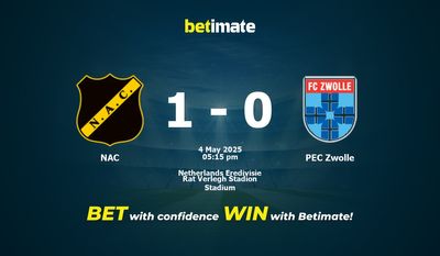 Dự đoán NAC vs PEC Zwolle, Tỷ lệ cược & Mẹo cá cược 05/04/2025